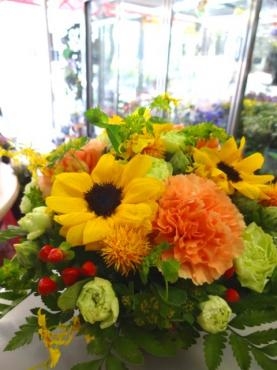 ひまわりが似合う季節になってきました。｜「ポピー」　（京都府八幡市の花キューピット加盟店 花屋）のブログ