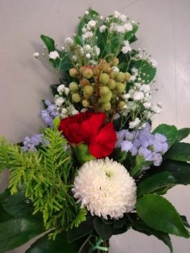 今年もクリスマス仏花｜「ポピー」　（京都府八幡市の花キューピット加盟店 花屋）のブログ