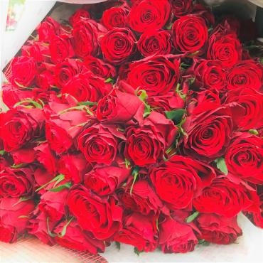 108本の赤バラの花束｜「ポピー」　（京都府八幡市の花キューピット加盟店 花屋）のブログ