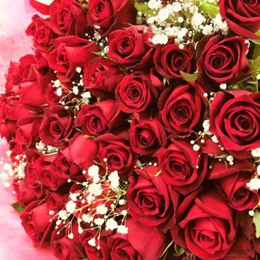 還暦の赤バラ60本｜「ポピー」　（京都府八幡市の花キューピット加盟店 花屋）のブログ